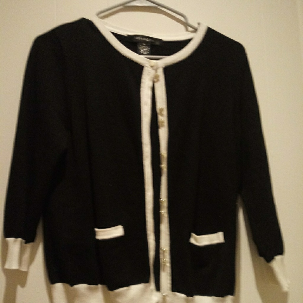 Black and white sweater